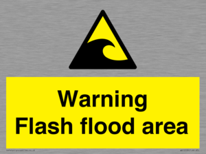 Warning Flash flood area